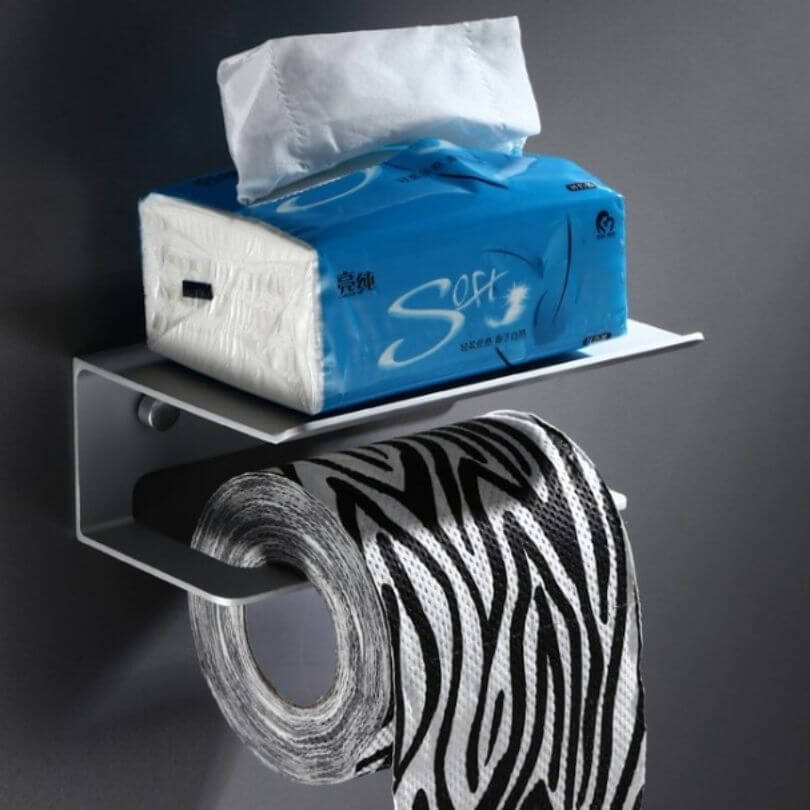 PureLiving - Toilettenpapierhalterung ohne Bohren